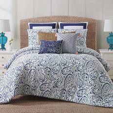 Queen Bedspreads Oceanfront Resort Indienne Bedspread White, Blue (233.68x228.6)