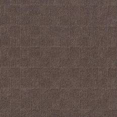 Polyester Carpets & Rugs Foss Floors Crochet Carpet Tiles 15-Pack Brown 24x24"
