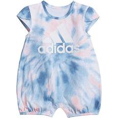 Adidas Playsuits Children's Clothing adidas Infant Printed Shortie Romper - White (FZ9681)