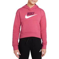 Maroon nike hoodie Nike Girl's Sportswear Club Fleece Pullover Hoodie - Archaeo Pink/Rush Maroon