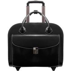 Wheel Bags McKlein Granville Wheeled Laptop Briefcase 15" - Black