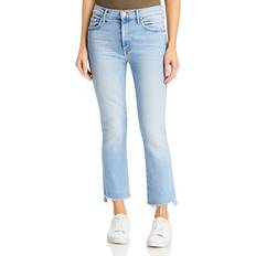 Mother The Insider High Rise Crop Step Fray Bootcut Jeans - Limited Edition