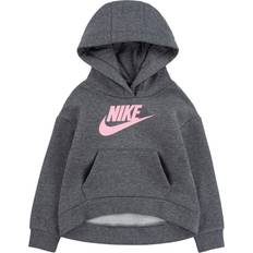 Nike Little Kid's Sportswear Club Fleece Pullover Hoodie - Carbon Heather