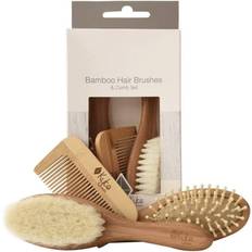 Kytebaby Bamboo Hair Brushes & Comb Set