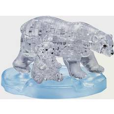 3D-Jigsaw Puzzles Bepuzzled Polar Bear & Baby 40 Pieces