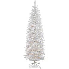 With Lighting Christmas Decorations National Tree Company Kingswood White Fir Pencil Christmas Tree