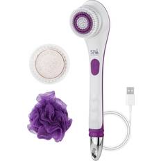 Spa Sciences NERA- 3-in-1 Shower Body Brush with USB White