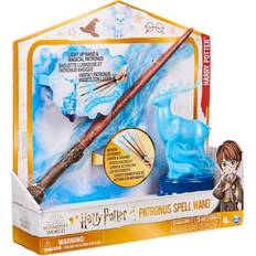 Harry Potter Wizarding World 13-inch Patronus Spell Wand with Stag Figure, Lights and Sounds, Kids Toys for Ages 6 and up