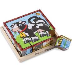 Classic Jigsaw Puzzles Melissa & Doug Farm Cube