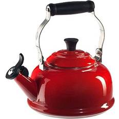 Viking Stainless Steel 2.6 Quart Whistling Tea Kettle - Red