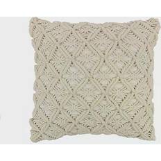 Donna Sharp Crochet Complete Decoration Pillows Beige (45.72x45.72)