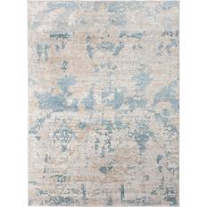 Polyester Carpets & Rugs Amer Rugs Hilamrose Beige, Blue 63x90"