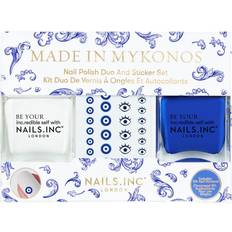 Nails Inc Made in Mykonos Nail Polish & Stickers Set 3-pack