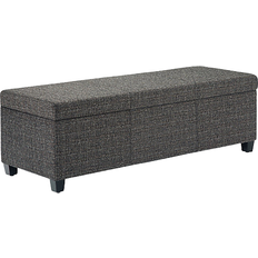 Storage ottoman bench Furniture Simpli Home Avalon Storage Bench 18x16"