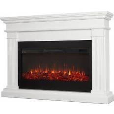 White Fireplaces Real Flame Beau 8080E-W