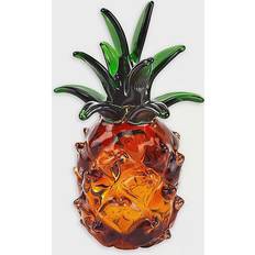 Murano Style Pineapple Art Glass Figurine Figurine 9"