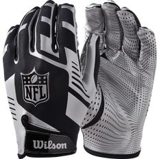 Amerikansk fotball Wilson NFL Stretch Fit Receivers Glove - Black/Silver