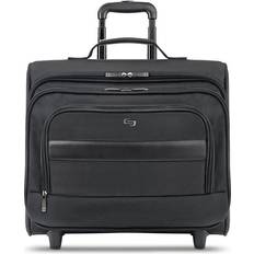 Laptop/Tablet Compartment Briefcases Solo Columbus Rolling Overnighter Case 15.6" - Black