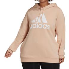 adidas Loungewear Essentials Logo Fleece Hoodie Plus Size - Halo Blush
