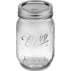 Glass Kitchen Storage Ball Mason Jar 16fl oz 12pcs