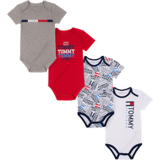 Tommy Hilfiger Bodysuits Children's Clothing Tommy Hilfiger Babies Onesie 4pk - Red/White/Grey Multi (TX001919)