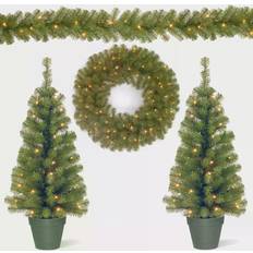 With Lighting Christmas Trees National Tree Company Garland & Wreath Christmas Tree 36" 4
