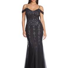 Dresses Windsor Madeline Formal Beaded Mermaid Dress - Charcoal
