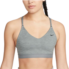 Nike Dri-FIT Indy Light-Support Non-Padded Sports Bra - Carbon Heather/Black