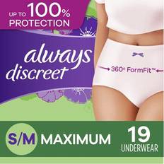 Always Intimate Hygiene & Menstrual Protections Always Discreet Protection Underwear Maximum Small / Medium 19-pack 19-pack