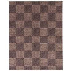 Foss Floors Sisal Brown, Black 72x96"