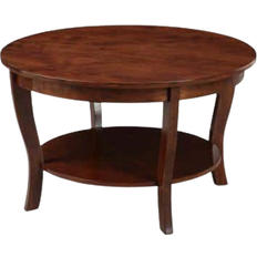 Round Coffee Tables Convenience Concepts American Heritage Coffee Table 30x30"