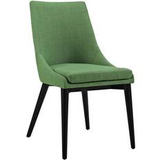 Green leather dining chairs modway Viscount Kitchen Chair 34"