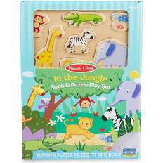 Melissa & Doug Book Puzzle Play Set In the Jungle 7 Pieces