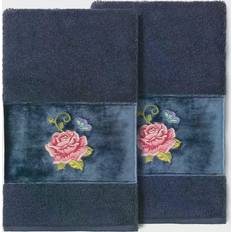 Linum Home Textiles Rebecca Guest Towel Blue (76.2x40.64)