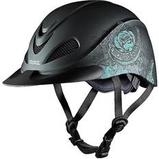 Riding Helmets Troxel Rebel Western Turquoise Rose Helmet