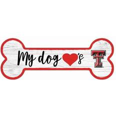 Fan Creations Texas Tech Red Raiders Team Dog Bone Sign Board