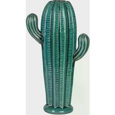 A&B Home Saguaro Blue Ceramic Cactus Table Decor Figurine 14.2"