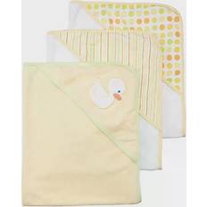 Spasilk 10 Pack Washcloths, Yellow/Green Dots