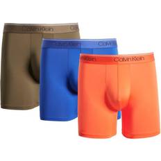 Calvin Klein Micro Stretch Boxer Brief 3-pack - Orange/Blue/Olive