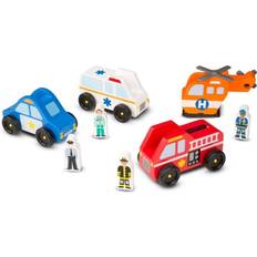 Toy Vehicles Melissa & Doug Emergency Vehicle Set