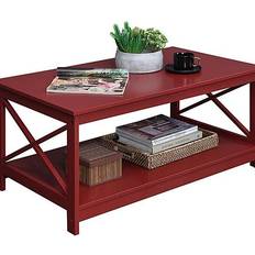 Rectangle - White Coffee Tables Convenience Concepts Oxford Coffee Table 21.8x39.5"