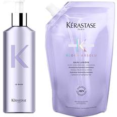 Kérastase Gaveeske & Sett Kérastase Blond Absolu Reusable Bottle & Blonde Care Shampoo Refill