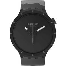 Swatch Damen Armbanduhren Swatch Big Bold Bioceramic Basalt (SB03B110)