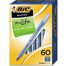 Bic Cristal Ballpoint Stick Pens, Bold Point, Blue Ink, 24/Box MSBP241-BLU) Quill Blue