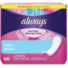 Always Toiletries Always Thin Daily Liners Regular 120-pack