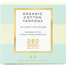 Uparfymerte Tamponger DeoDoc Organic Cotton Tampons Regular 18-pack