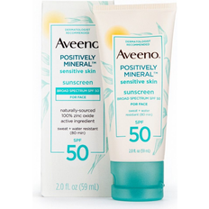 Aveeno Sunscreen & Self Tan Aveeno Positively Mineral Sensitive Skin Sunscreen SPF50 2fl oz