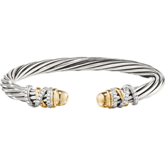 David Yurman Helena Color Bracelet - Silver/Gold/Diamonds