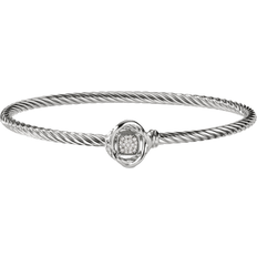 David Yurman Silver Bracelets David Yurman Infinity Bracelet - Silver/Diamonds