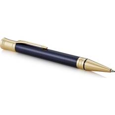Parker Duofold Ballpoint Pen Prestige Blue Chevron Medium Point Black Ink Refill Premium Gift Box